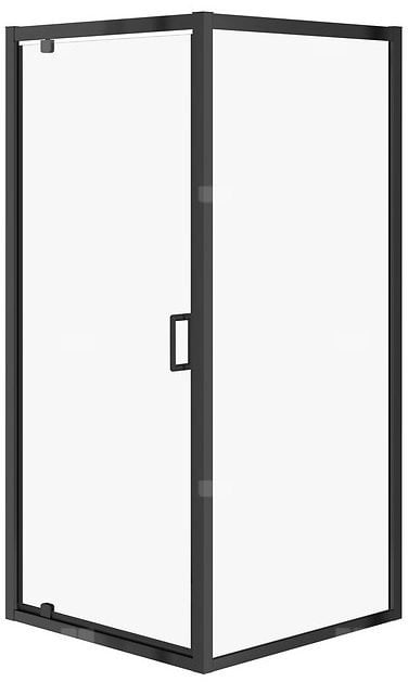 KABINA NAROŻNA ARTECO CZARNA PIVOT 90X90X190 SZKŁO TRANS