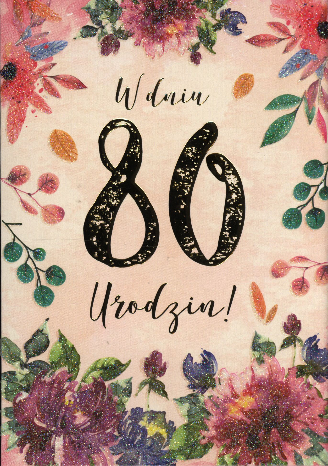 PASSION CARDS Karnet W dniu 80 Urodzin PR-111