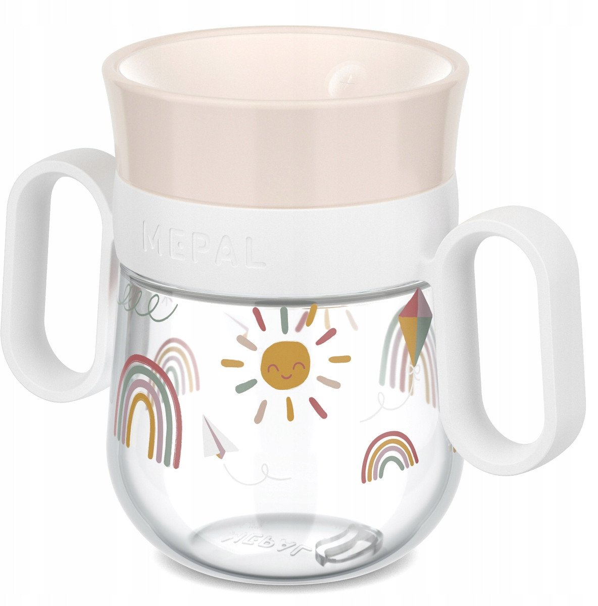 Mepal Kubek dziecięcy treningowy do nauki picia Mio Sunshine & Rainbow 200 ml