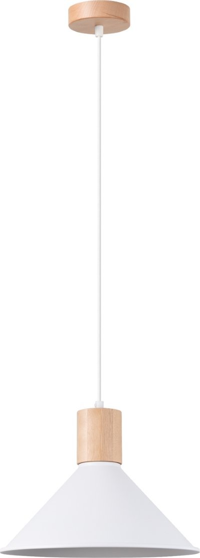 Lampa wisząca Sollux Lighting SOLLUX Lampa wisząca JAGA biała 1 x E27 SL.1319