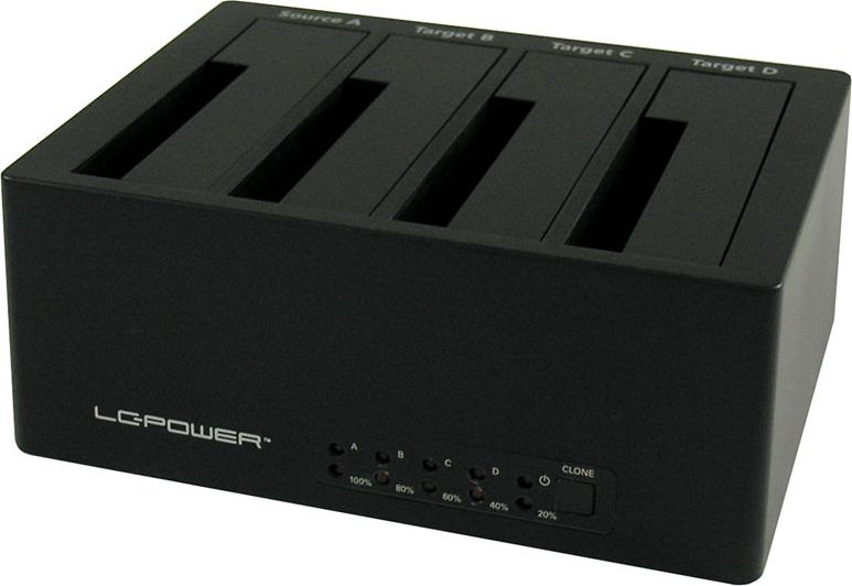 Stacja dokująca LC-Power 2.5"/3.5" SATA - USB 3.2 Gen1/eSATA (LC-DOCK-U3-4B)
