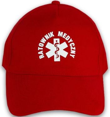 Promostars Czapka comfort RATOWNIK MEDYCZNY - czerwona