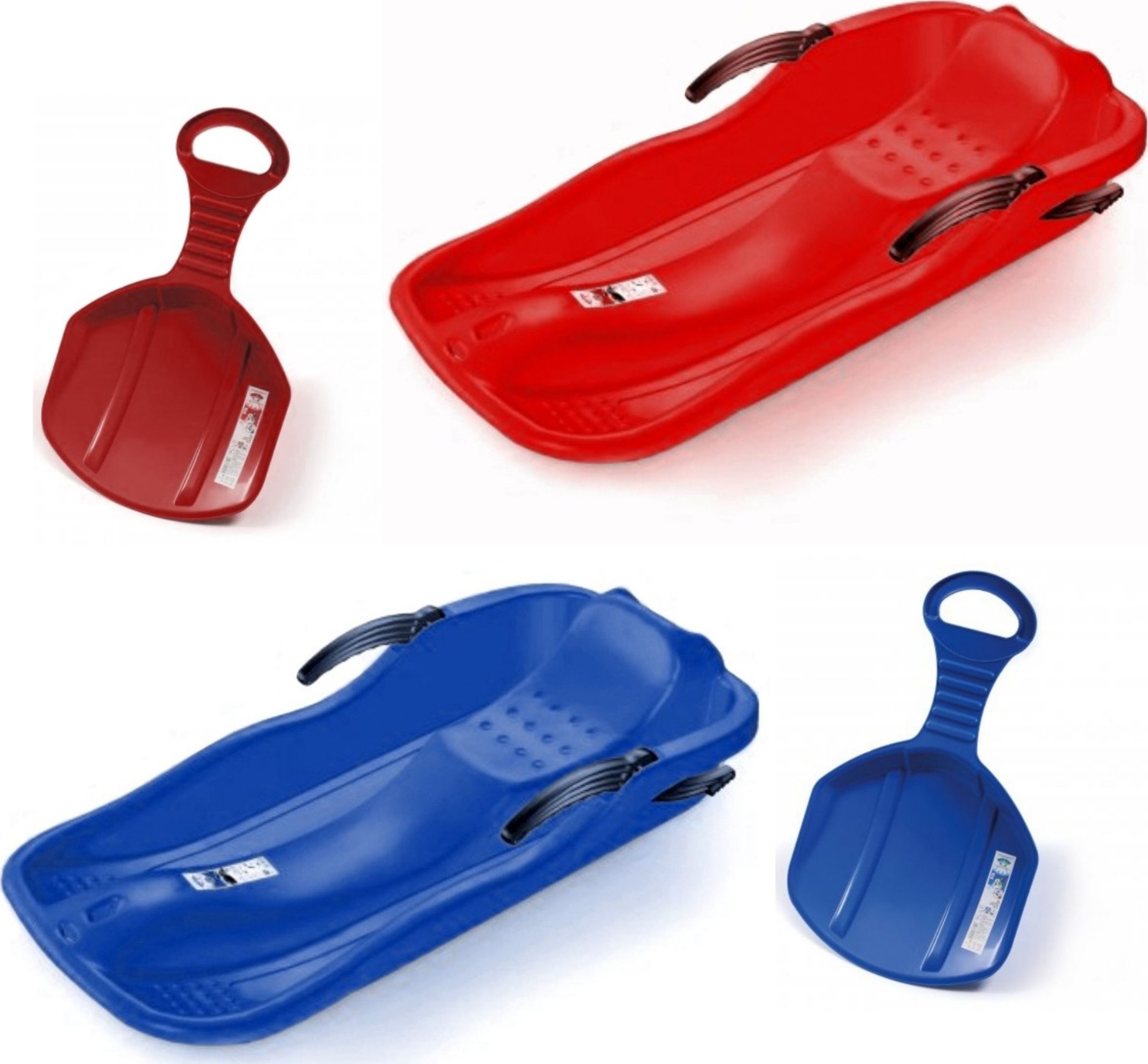 Prosperplast 2x Sanki Bobslej z hamulcami + 2x Ślizg Jabłuszko