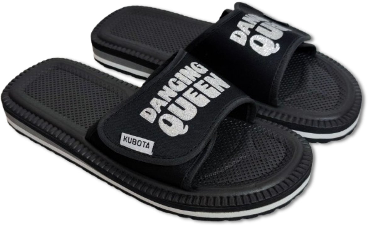 Piankowe klapki Kubota - Rzep Rozmiar 39 - Dancing Queen