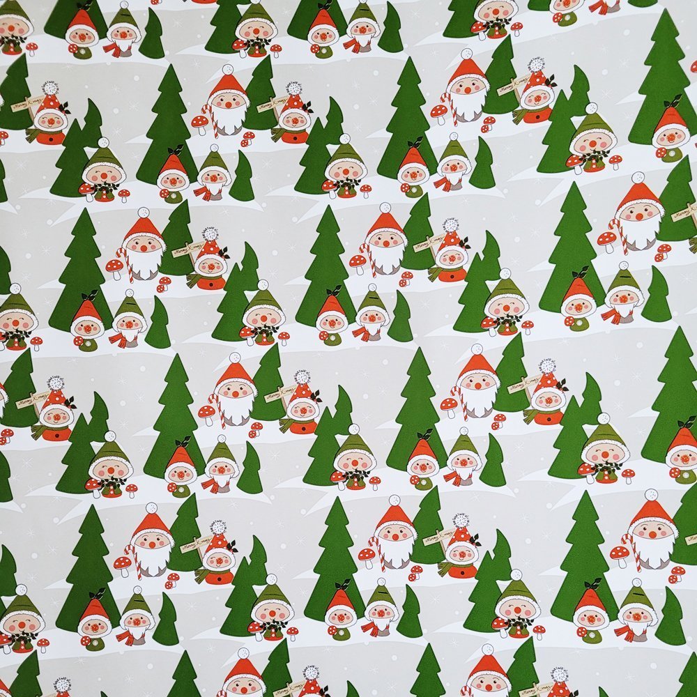 Papier w mikołaje do pakowania 57cmx2m 2m193