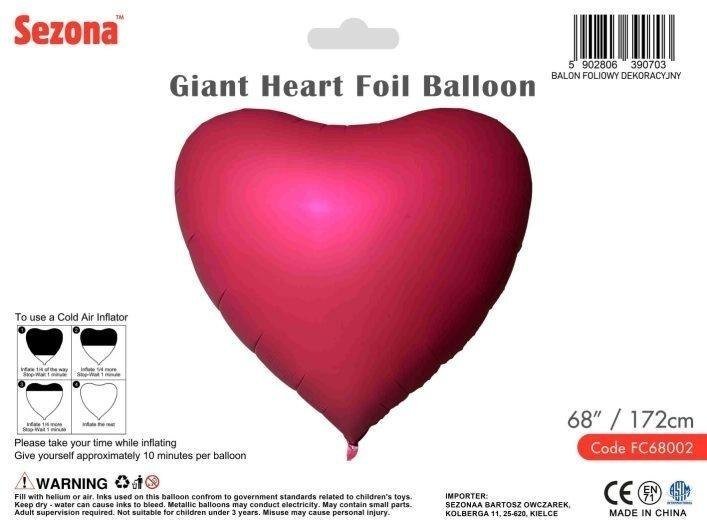 Balon Serce 172cm