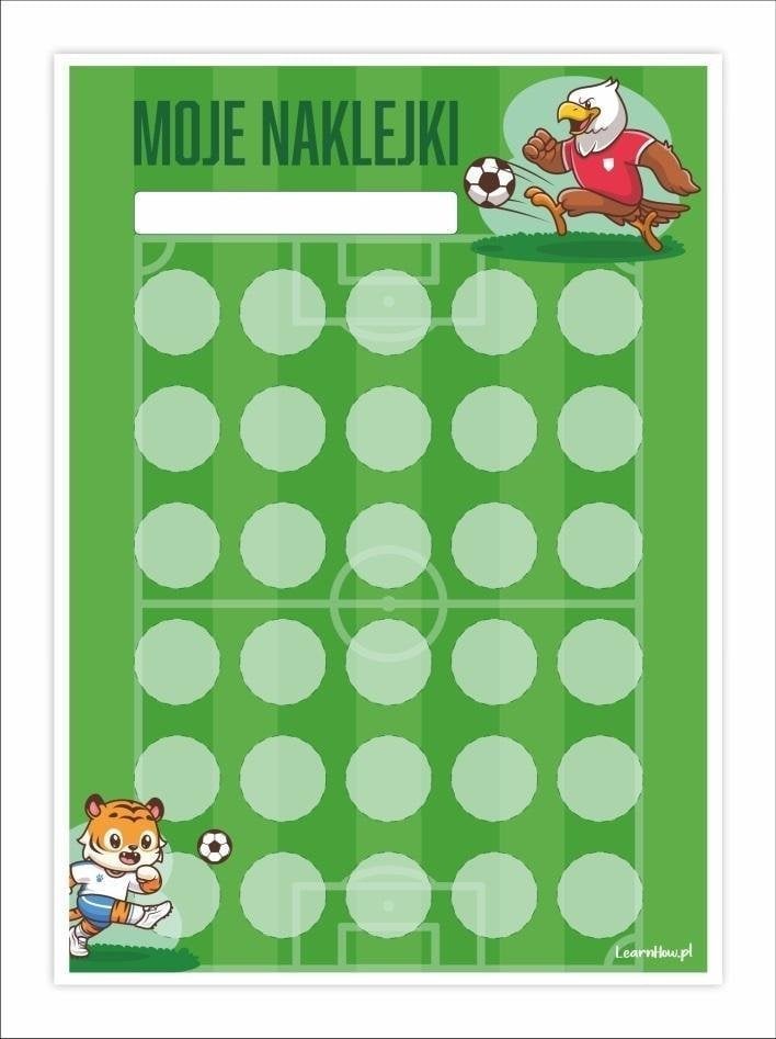 LearnHow Karty motywacyjne piłka nożna 5szt