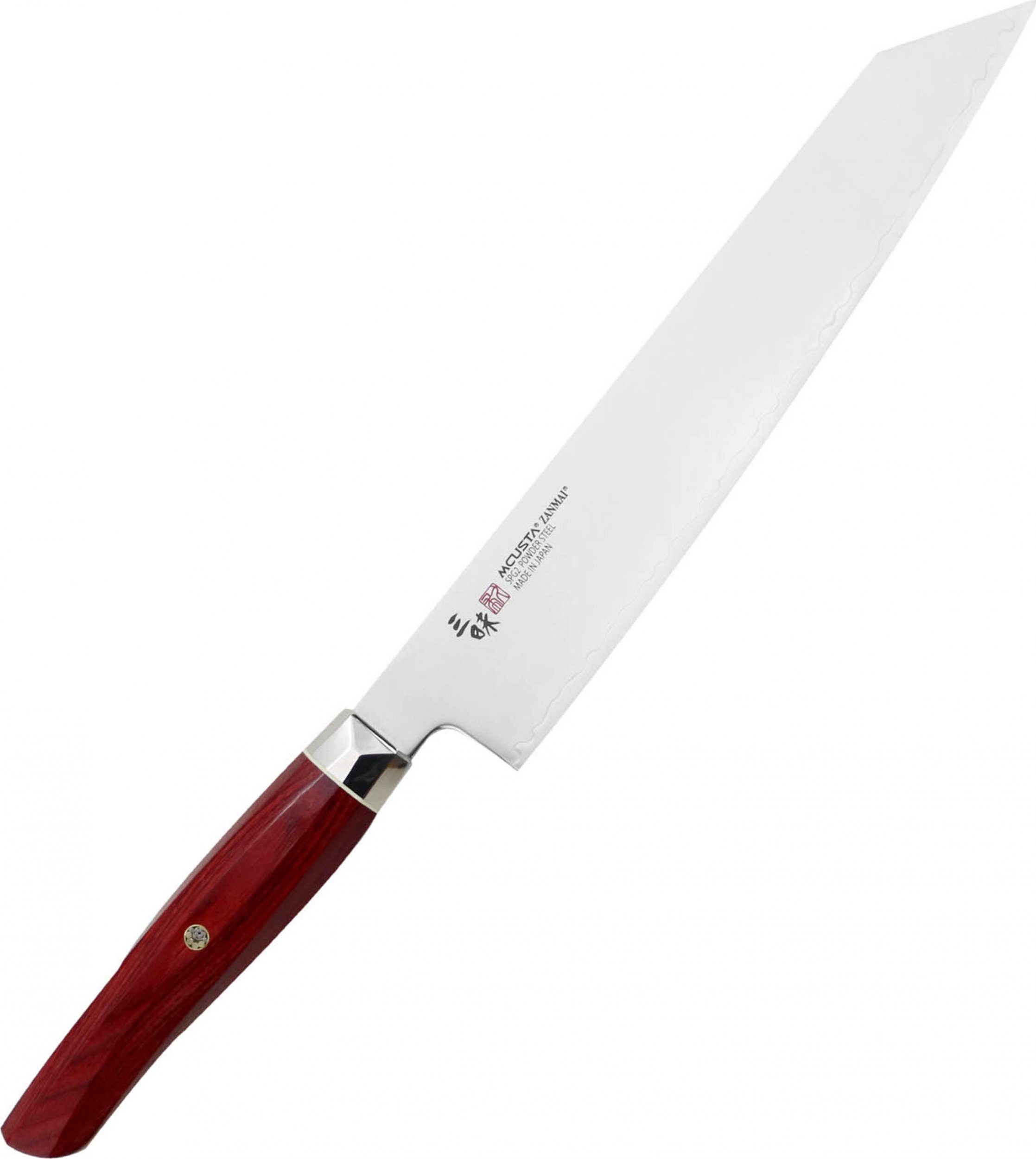 Mcusta Mcusta Zanmai Red Revolution SPG2 Nóż Kiritsuke Gyuto 23cm