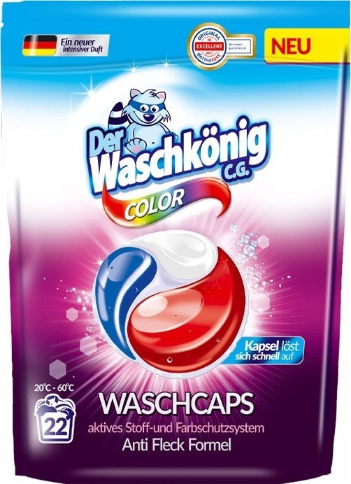 WASCHKONIG Der Waschknig kapsułki do prania kolor 22szt