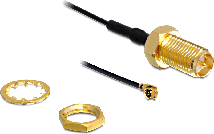 Delock Przewód I-Pex - RP-SMA 0.2m