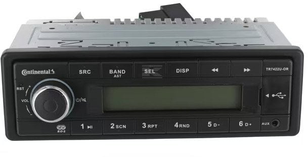 Continental TR7422U-OR FM RDS tuner USB/AUX 24V short shaft
