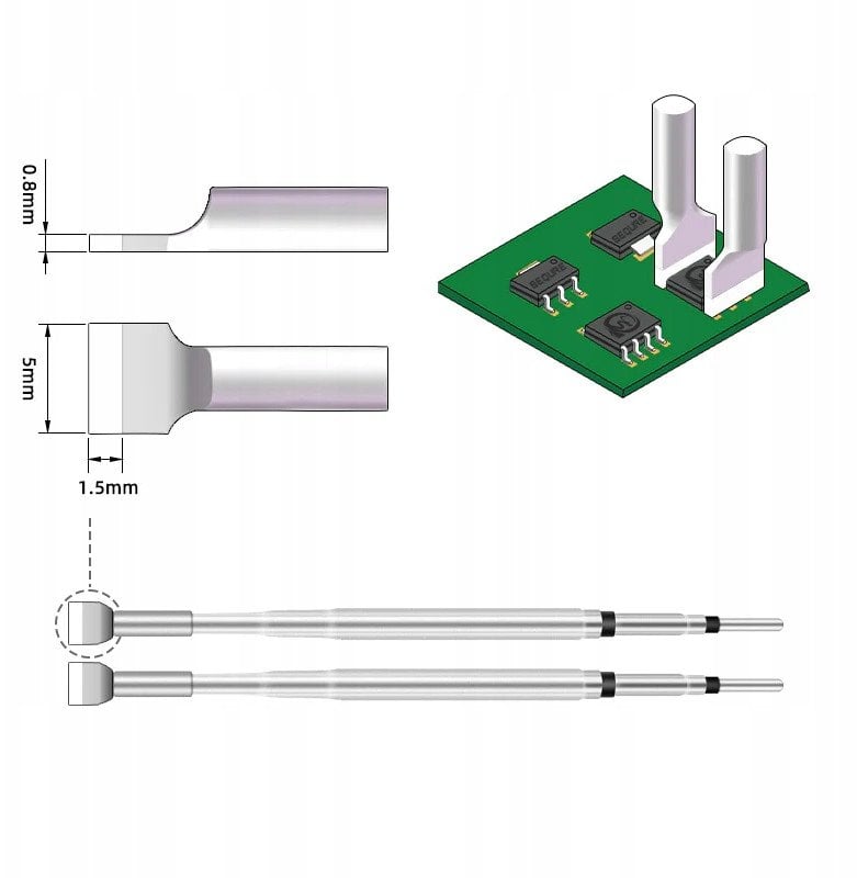Grot, końcówka do rozlutownicy / lutownicy HT140 SEQURE HT140-5.0FS (5 mm)