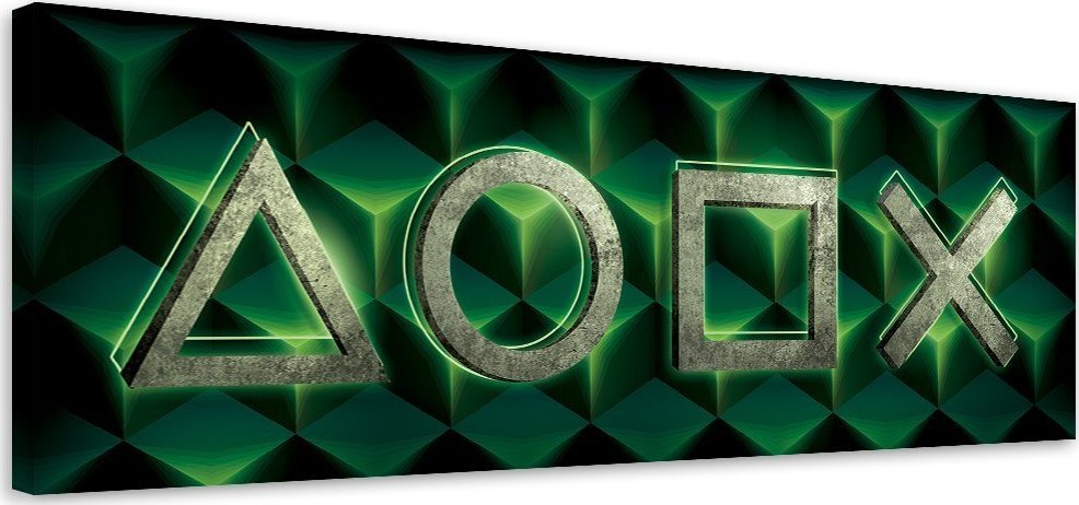 Feeby Obraz na płótnie, Symbole gry - 150x50