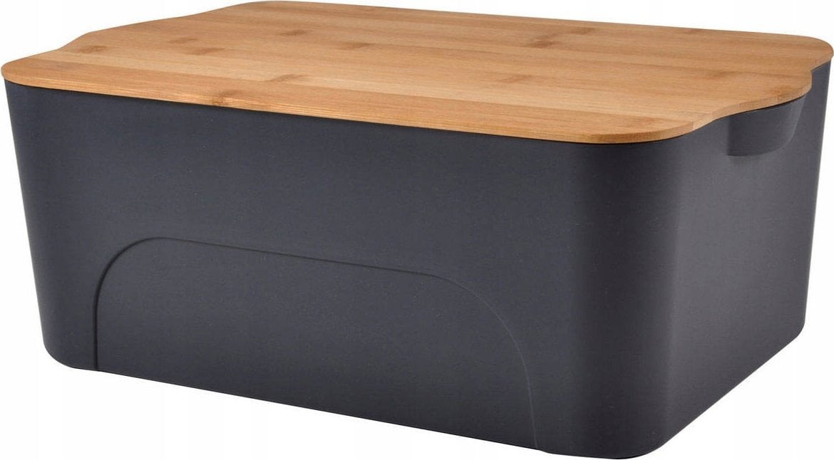 Homea Pudełko z tworzywa sztucznego z bambusowym wiekiem, 16l