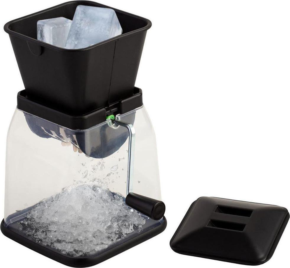 NAVA Kruszarka do lodu ręczna manualna rozdrabniacz noże ze stali nierdzewnej szybkie kruszenie 19,5 cm