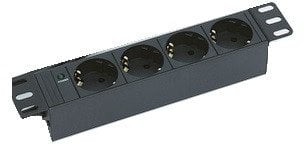 TRITON 10" rozvodný panel 4x230V DIN- 2m, černý