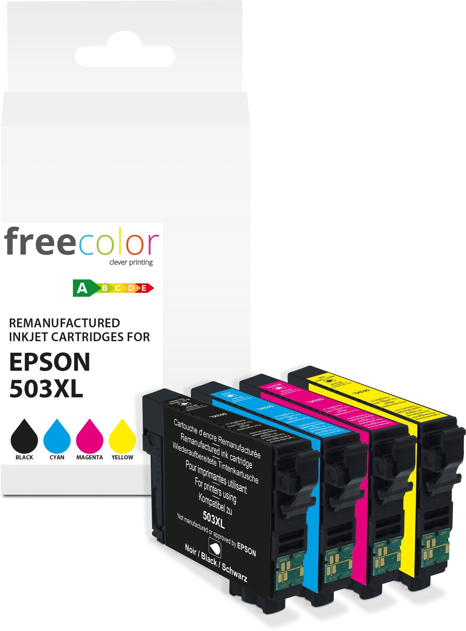 Tusz Freecolor Tusz Epson 503XL Multipack BK/C/M/Y 12ml+3x11ml remanufactured