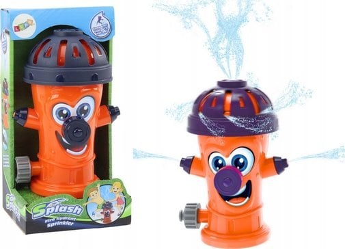 LeanToys Zraszacz Ogrodowy Hydrant Fontanna Spryskiwacz Wodny Pomarańczowy