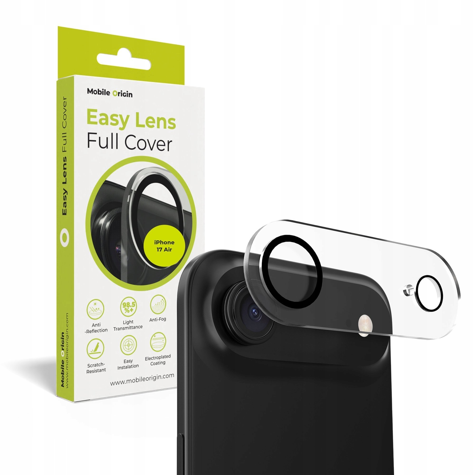 Mobile Origin Easy Lens full cover, clear - iPhone Air