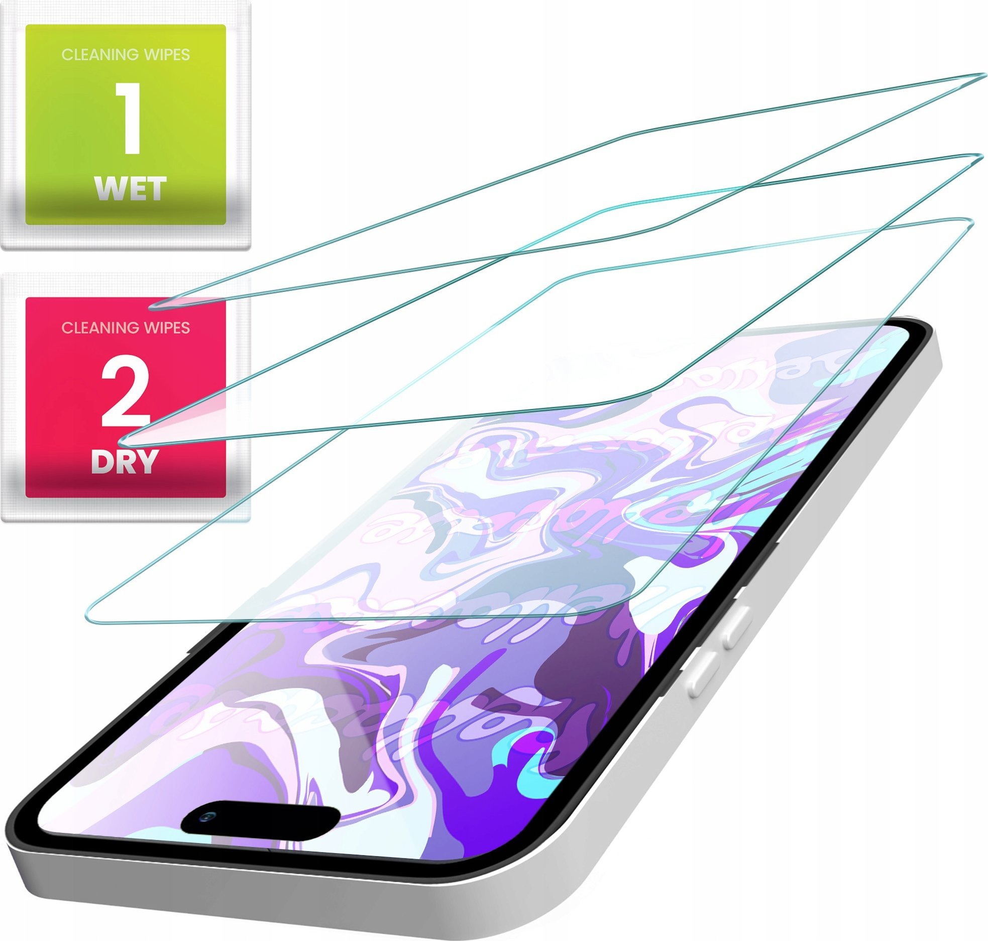 Hello Case 3-PAK Szkło Hartowane do Honor 200 Lite 5G (global) (9H, płaskie 2.5D)