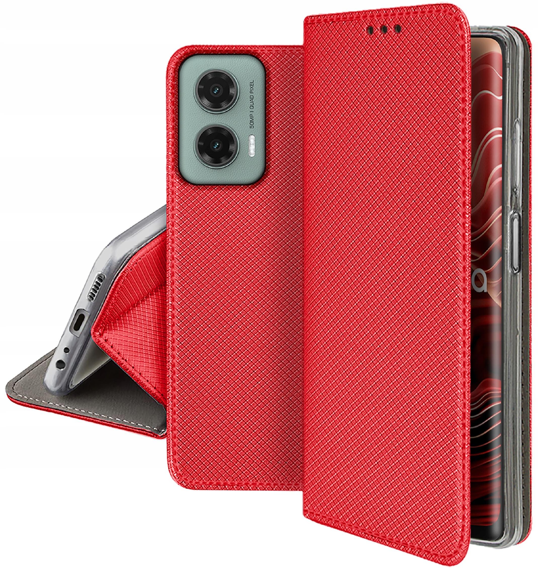 Etui do Motorola Moto G35 5G SMART MAGNET CASE PORTFEL + SZKŁO 9H