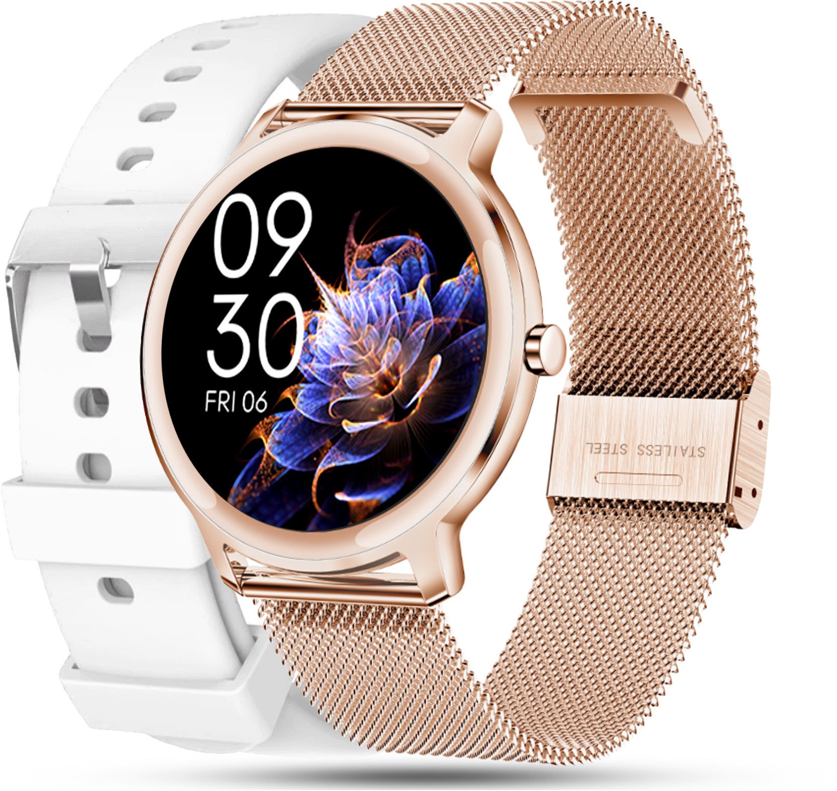 Zegarek SMARTWATCH RUBICON rosegold