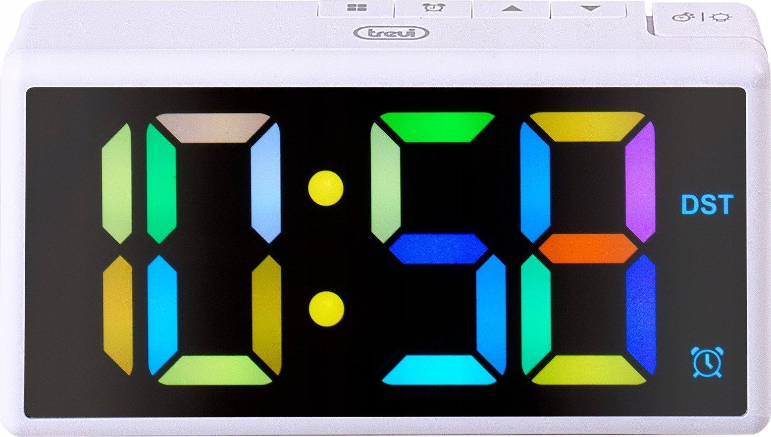 Trevi Zegar-budzik Trevi EC88601 rgb white