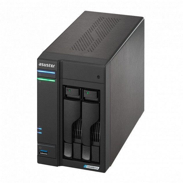Serwer plików Asustor LOCKERSTOR 2 AS6702T 2-bay, Intel Celeron N5105 Czterordzeniowy 2.0GHz, 16GB RAM DDR4. 4x M.2 PCIe (NVMe), 2x 2.5 GbE. 2x USB 3.