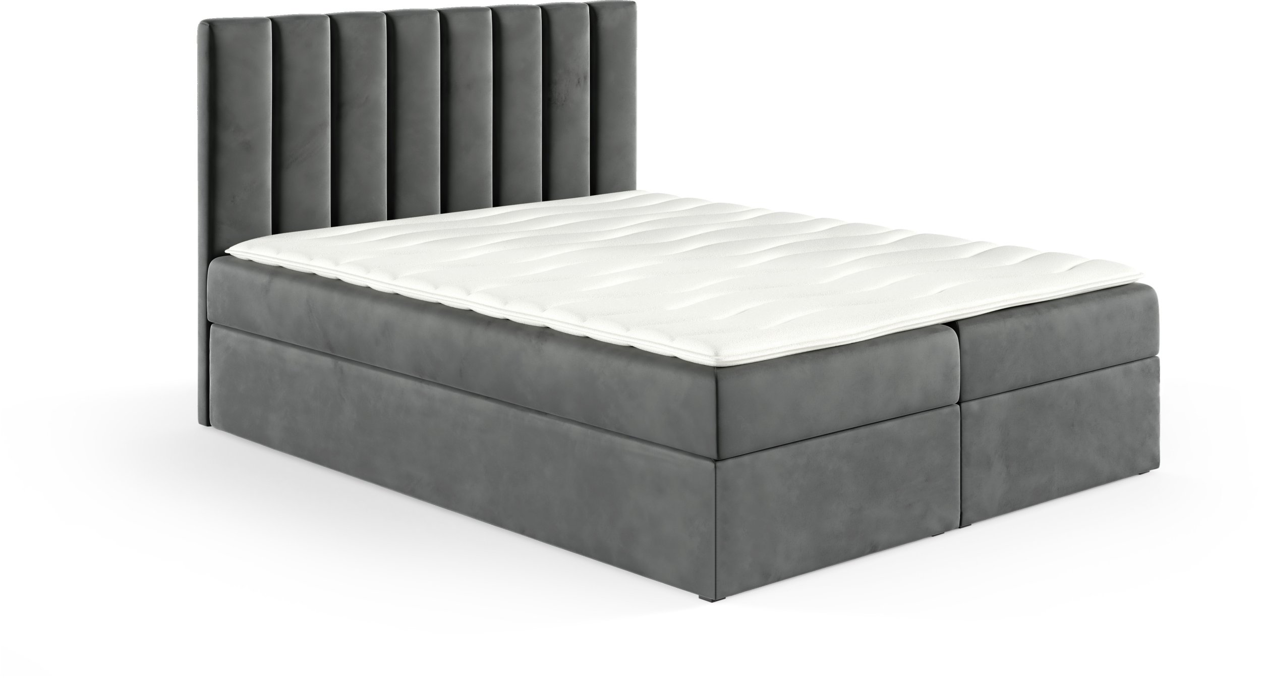 Łóżko kontynentalne Nina Box 200x200 bez nóg riviera 91