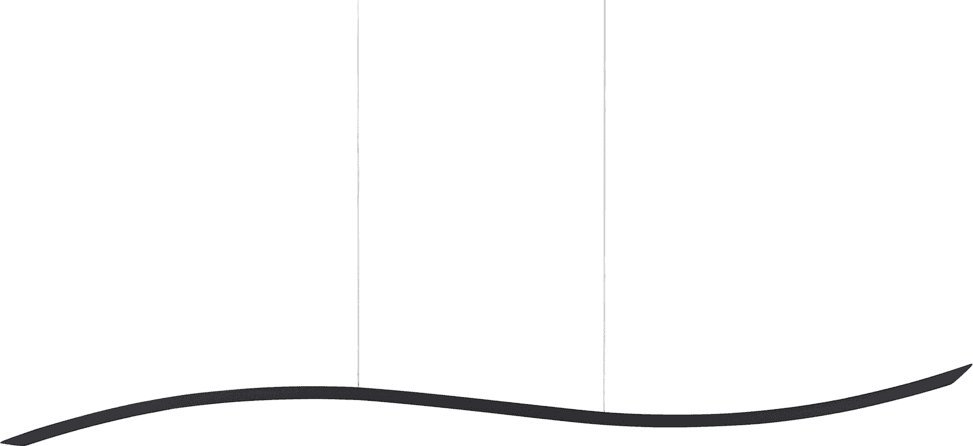 Lampa wisząca Beliani Lampa wisząca LED metalowa czarna CALAO