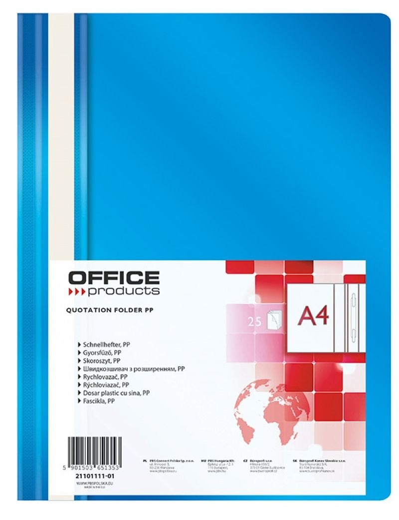 Office Products SKOR.OFFICE PRODUCTS A4 NIEBIESKI SKOROSZYT - 21101111-01