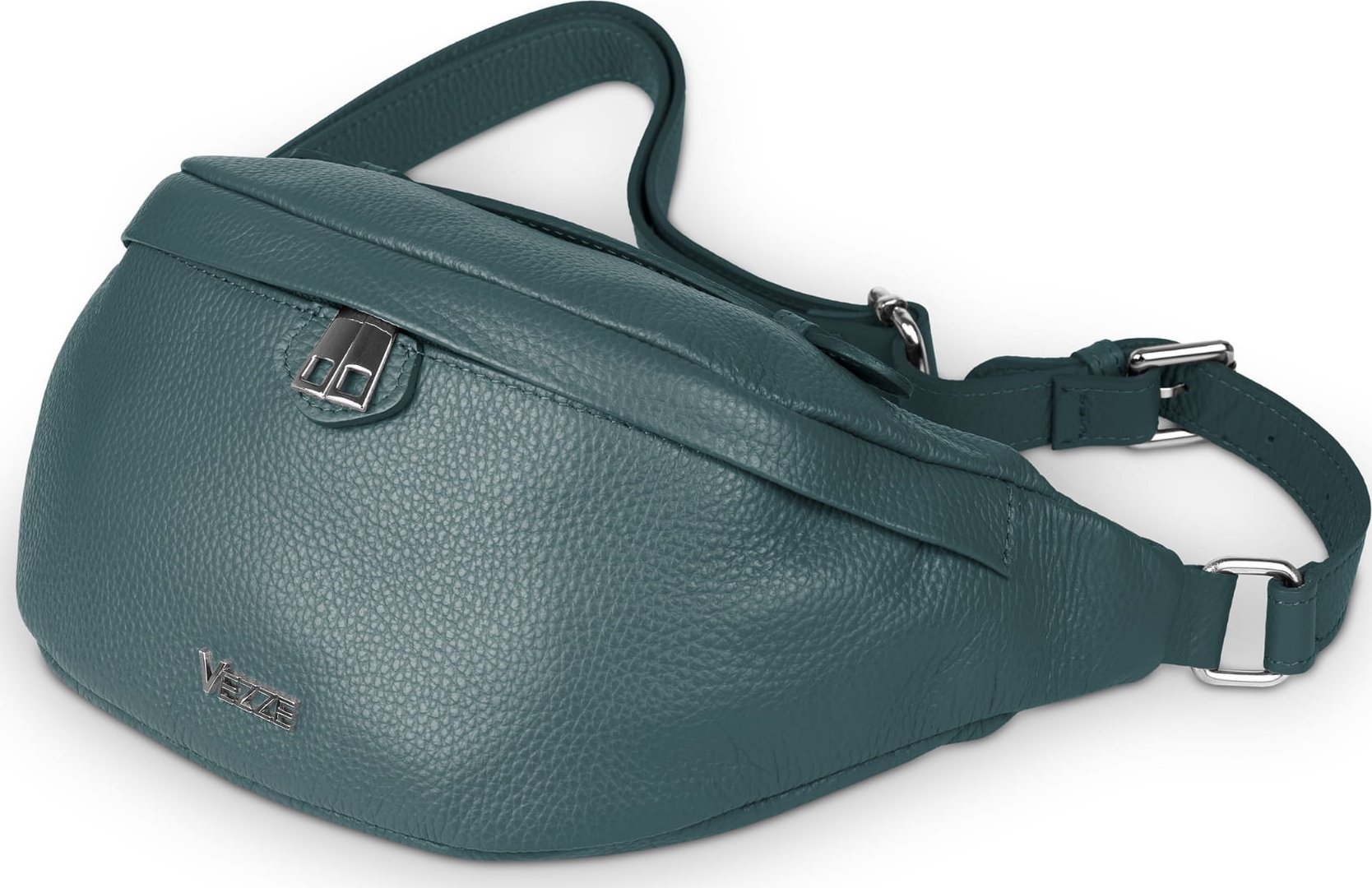Vezze Saszetka Skórzana Vezze Pancia Turkusowa