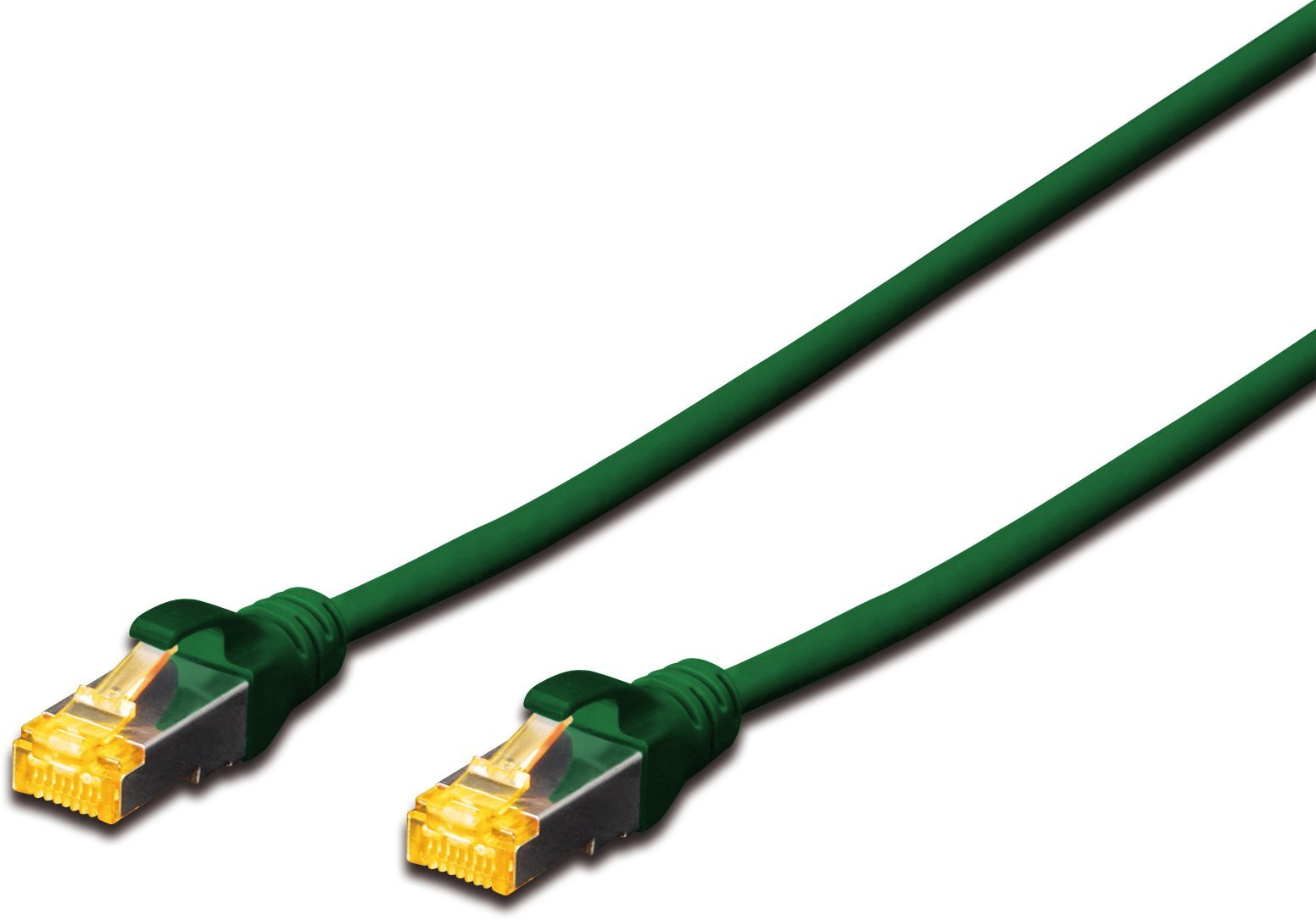 Digitus Kabel krosowy patch cord RJ45-RJ45, kat.6A, S/FTP, AWG 26/7, LSOH, 0.25m, zielony