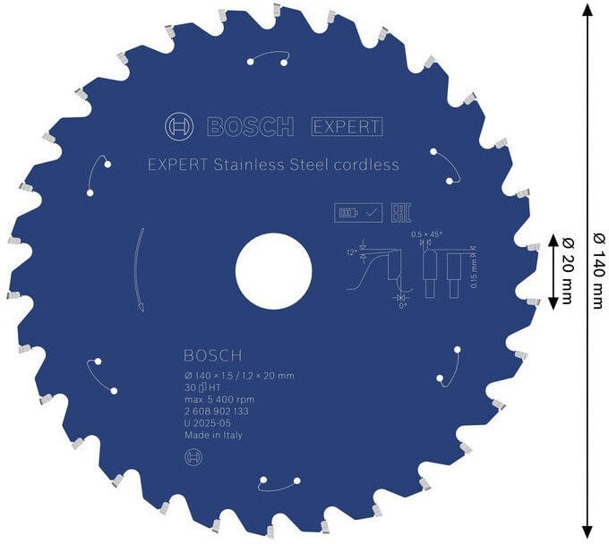 TARCZA PILARSKA EX SL H 140x20-30