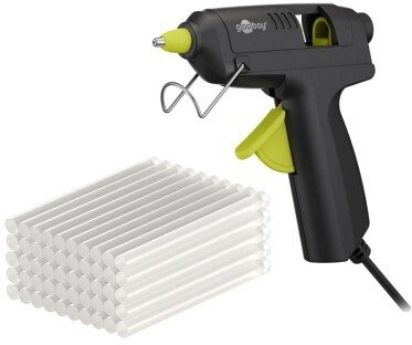 Pistolet do klejenia na gorąco Advanced 20 W, w zestawie 50 sztyftów kleju