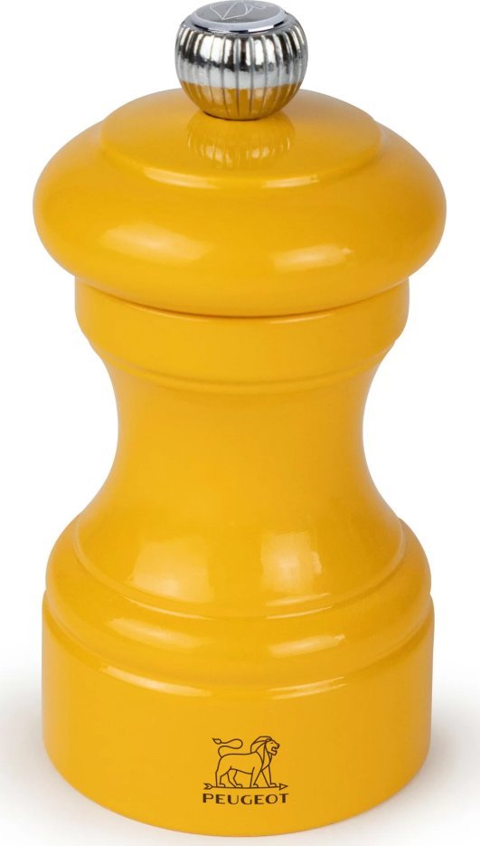 Młynek do przypraw Peugeot Peugeot Bistrorama salt mill 10 cm yellow safron painted wood