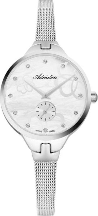 Zegarek Adriatica Zegarek Adriatica A3719.514FQ Fashion Mesh Cyrkonie