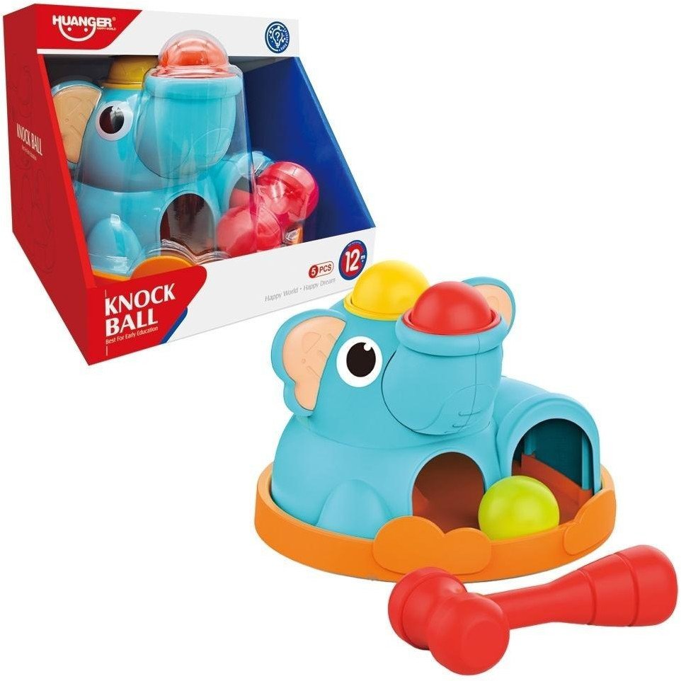 Słonik zbijak z piłeczkami