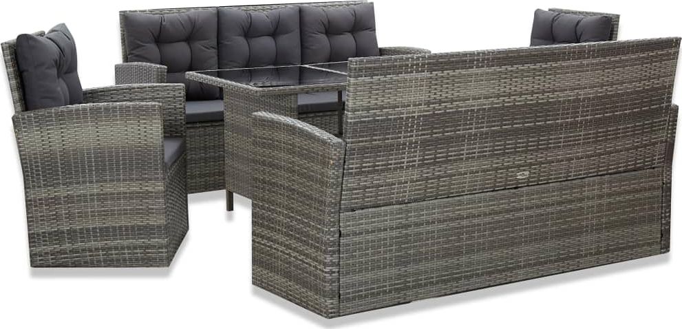 Elior Zestaw mebli ogrodowych z poduszkami - Bomaro