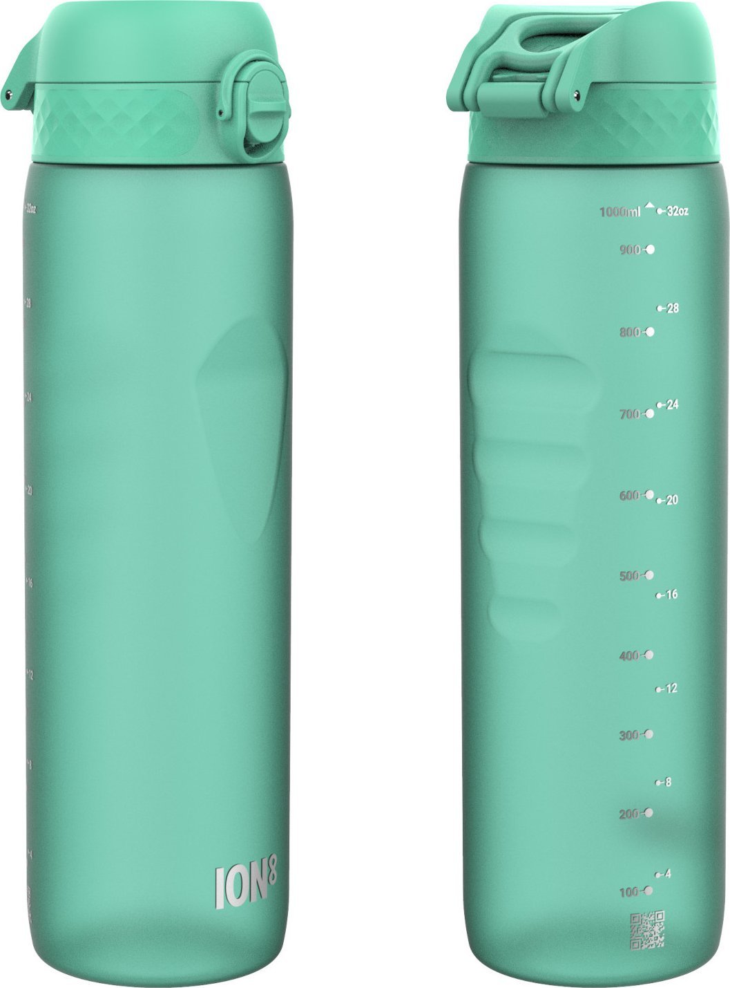 ion8 ION8 Zielona butelka na wodę z miarką motywacyjną 1000 ml