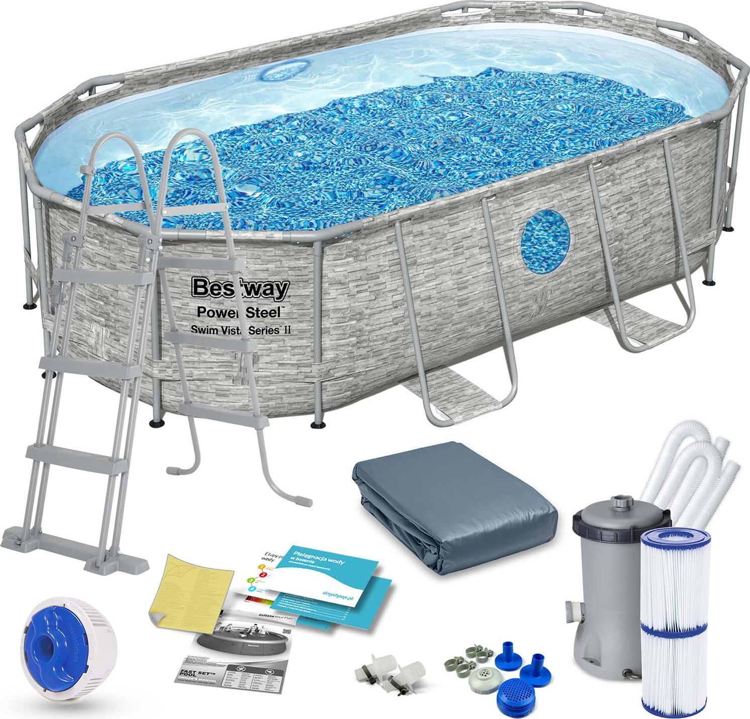 Bestway Basen stelażowy Power Steel 427x250cm 12w1 (56714)