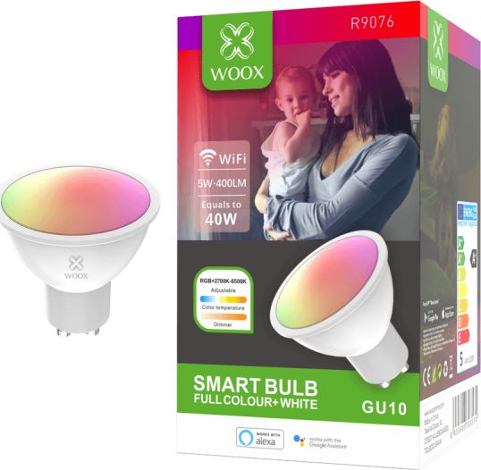 Woox SMART ŻARÓWKA LED RGBW 5W GU10 400LM