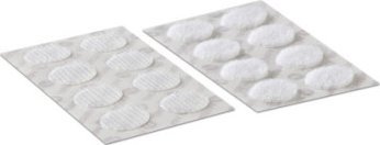 Velcro VELCRO Velcro dots samoprzylepne haczyki i pętelki 16 mm x 16 zestawów Biały