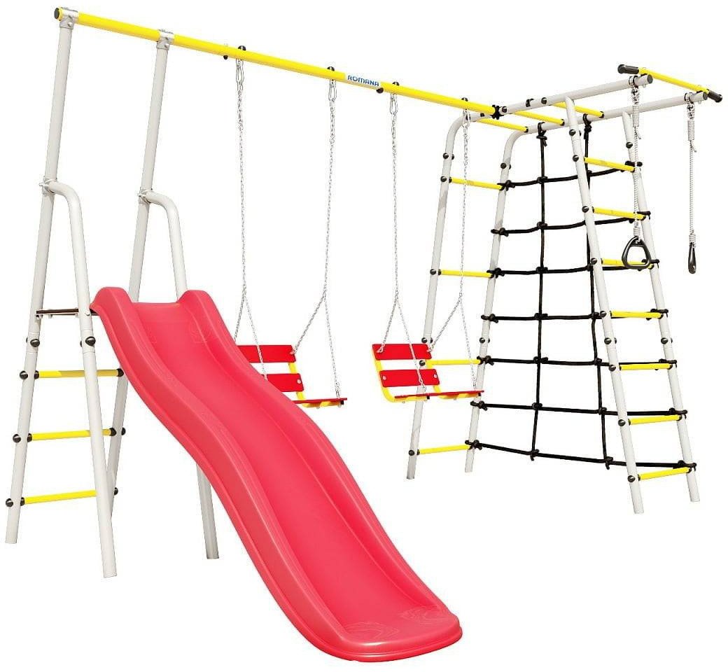 Plac Zabaw Małpka Plus | Zjeżdżalnia Drabinki Huśtawka łańcuchowa | 100 kg