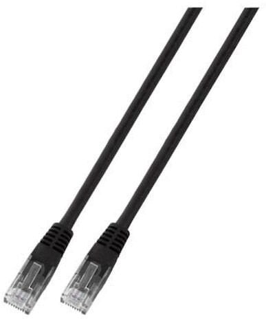 Kabel krosowy patchcord securityNET UTP kat.6 czarny 0,25m PVC PC-6UTPPVC-BK0.25