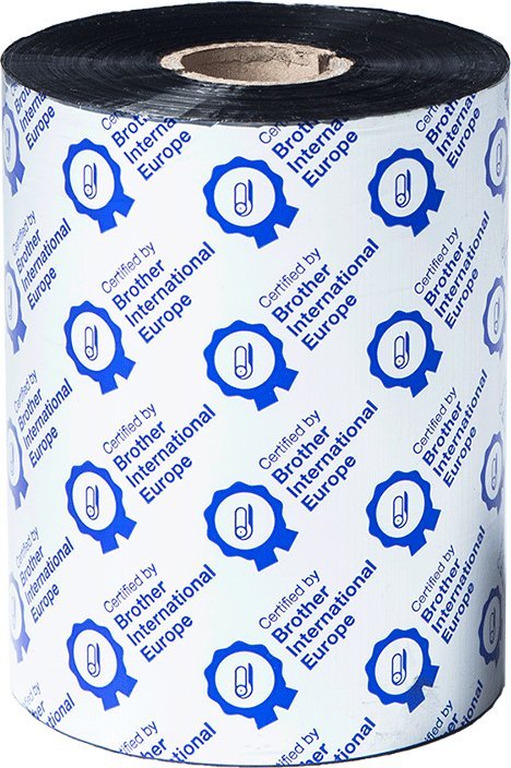 BROTHER Black ribbon standard wax 110mm x 600m sold in 6-pack