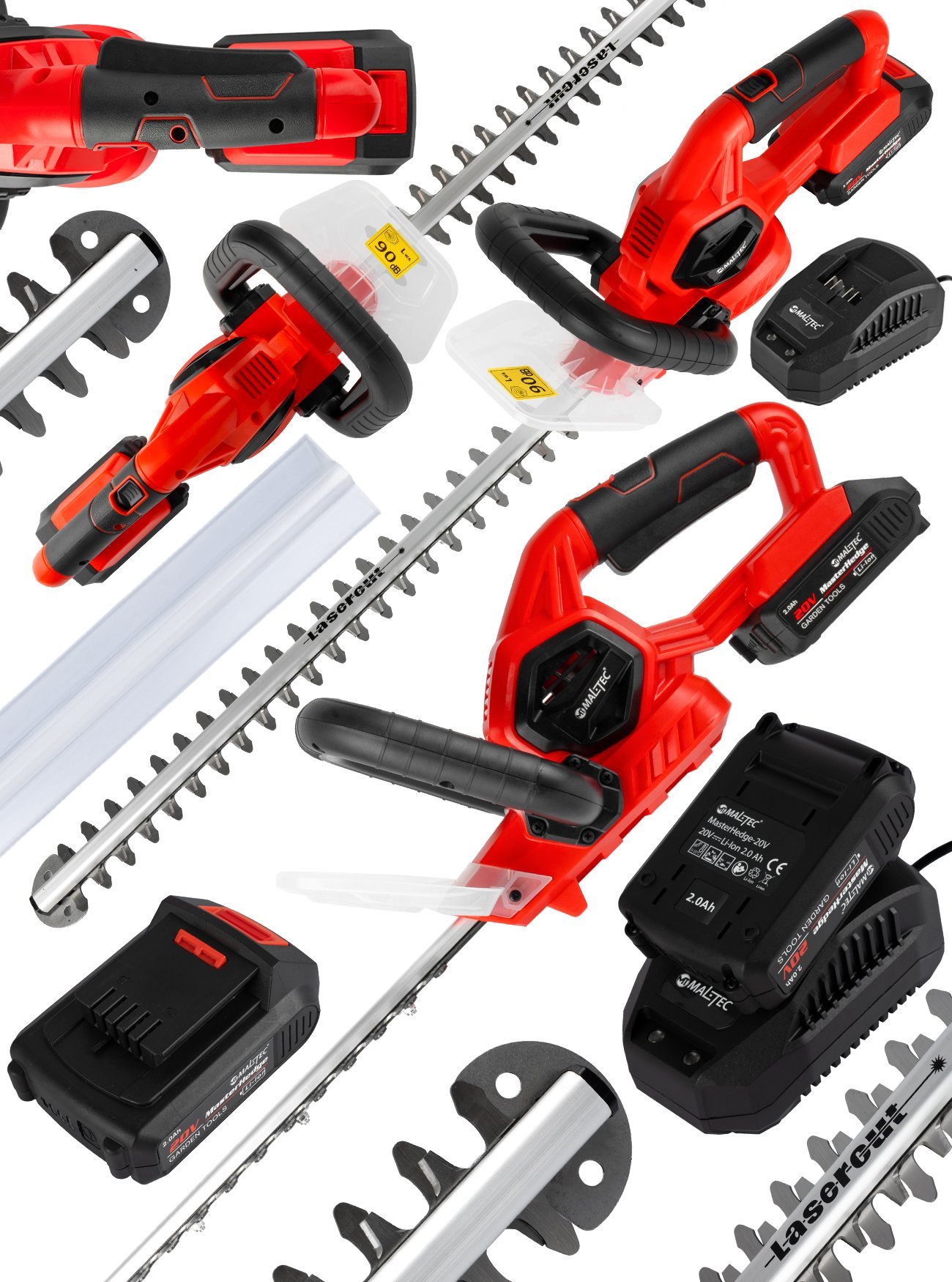 Maltec Nożyce Akumulatorowe do Przycinania Żywopłotu Gałęzi 20V