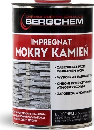 Bergchem IMPREGNAT EFEKT MOKREGO KAMIENIA/CEGŁY 1L