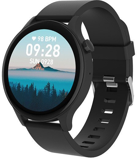 Maxlife MXSW-120 BLACK Viedpulkstenis ar zvana funkciju