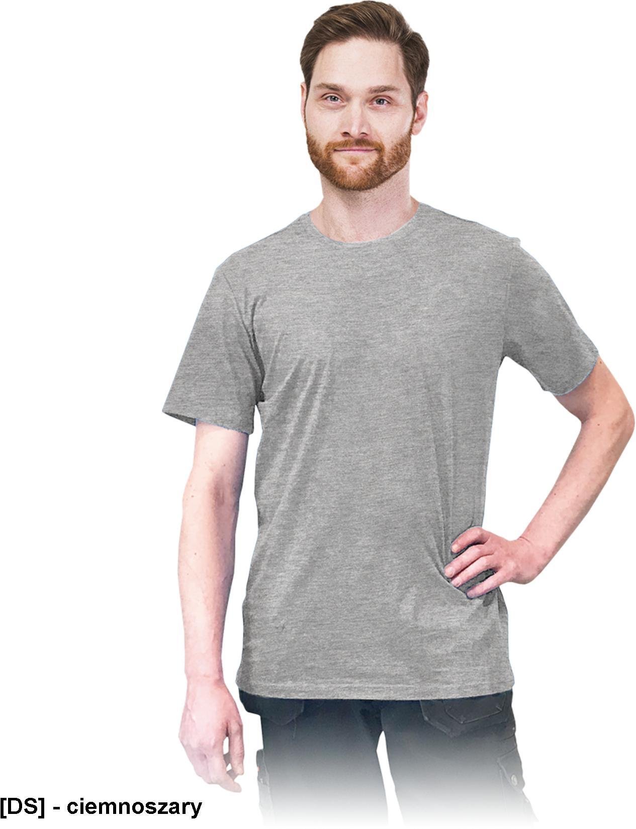 Reis TSRLONG - t-shirt męska o wydłużonym kroju, 100% bawełna - ciemnoszara M